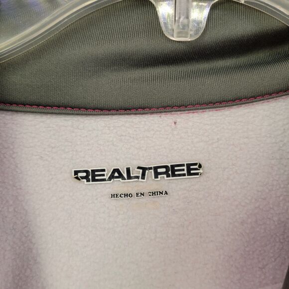 Realtree 1/4 Zip Jacket Womens L Pink Camo Pullover Mock Neck Outdoors - Picture 5 of 8